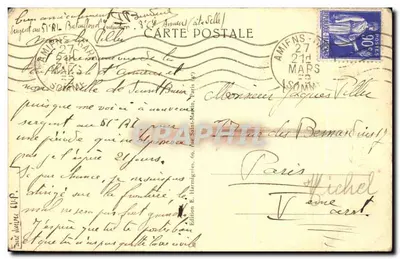Amiens — Katedra — Szczegół fasady — Harmigues, n°54 — Rewers
