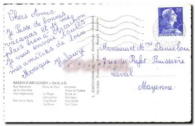 Bassin d'Arcachon — Ogólny Widok — L. Chataigneau, Bordeaux — Rewers