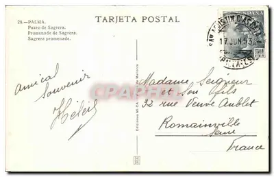 Palma — Promenade de Sagrera — Éditions MI-CA, Palma de Mallorca — Rewers