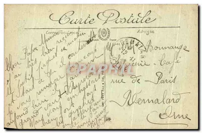 Montdidier — Binnenkant van de Kerk van Sint-Pieter — G.L. Masson, Uitgave Madurel-Alberti — Achterkant