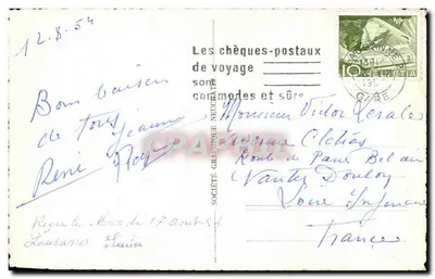 Lausanne-Ouchy — Port — Société Graphique Neuchâtel n°614 — Rewers