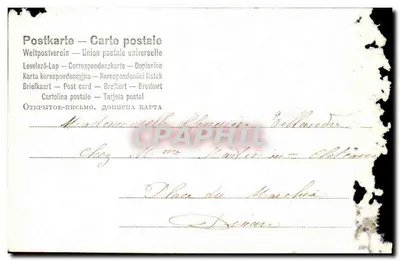 Tarjeta postal antigua Fantaisie Enfants — Reverso