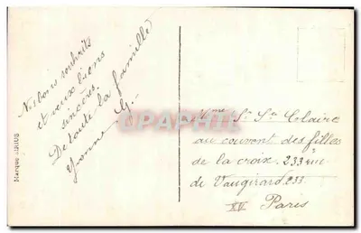 Menina pequena com vestido azul — Lembrança Afetuosa — Marca SIRIUS n°624 — Verso
