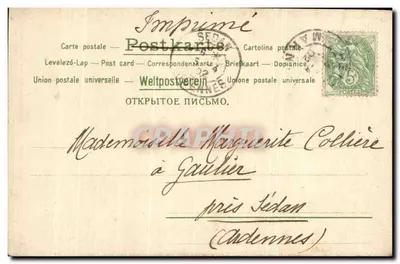 Flores de cravina — ilustração — Imp. Levelezó-Lap, n°982 — Verso