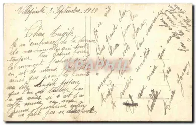Uma Pensão — cartão postal decorativo com flores e arreios — REX 859 — Verso