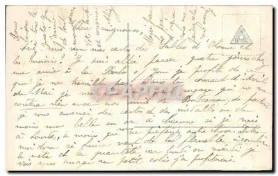 Junge Frau in leichtem Kleid mit einem Liliengewinde — Verlag Raph, Nr. 8059/3 — Rückseite