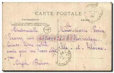 Giovane donna con mazzo di rose — editore J.L.C. n°1183 — Verso