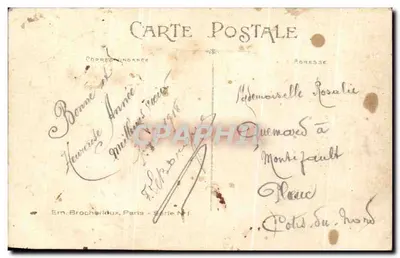 Casal — Desejos de Felicidade — Em. Brochardoux, Paris - Série N°1 — Verso