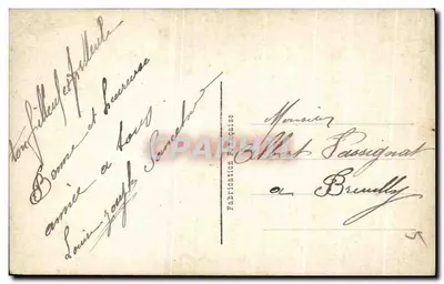 Dois crianças em um trenó — SAPI Paris 1182 — Verso