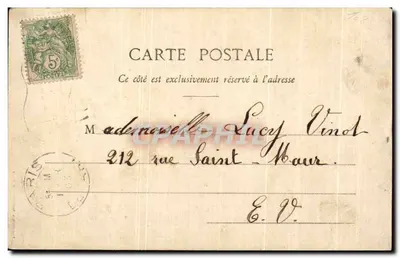 Agência Matrimonial — Madame Aurore de Liménay, Diretora — Fototipia Bergeret e Dr. Nancy — Verso