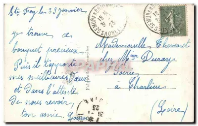 Sublimna róża, królowa kwiatów — SAP-I Paryż 1002 — Rewers