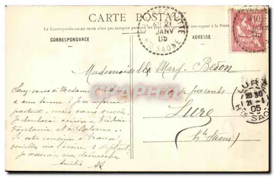 Dois crianças em trajes de bonecas — A Sortuda (Porta da Felicidade) — Fototipia A. Berbert & Cie, Nancy — Verso