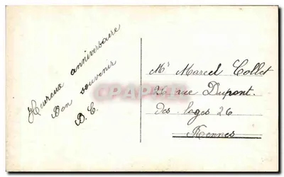 Mädchen mit Blumenstrauß — Studiofoto — Verlag: Photo — Rückseite
