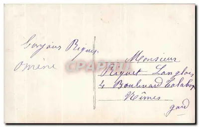 Criança com traje rosa — decoração floral e paisagem — editor DALES n°142 — Verso