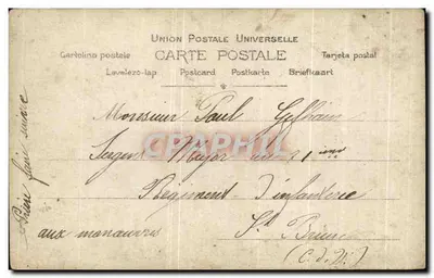 Uma idílica em Pompéia — S.I.P. n° 1174 — editor Lillibourne, Maine — Verso