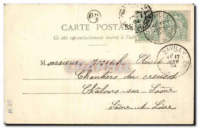 Bebé en un cesto — Colis Bébé — Fototipo A. Berenet & Cie, Nancy — Reverso
