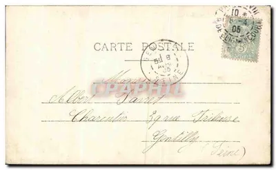 Primavera — Poema e jovem mulher sob uma árvore florida — A.N. Paris, n°333 — Verso