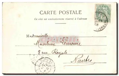 Jovens Casados — Nantes — Edição Fototipia A. Bergeret e C°, Nancy — Verso
