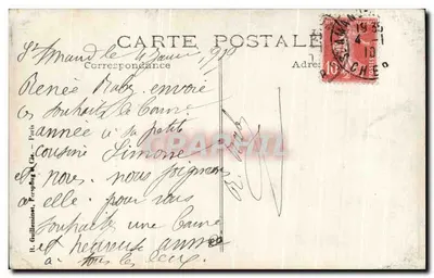 Mała dziewczynka w białej sukni — studio — R. Guillenmaut, Perpignan (66) — Rewers