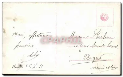 Retrato de uma jovem mulher — editor '2798/3' — selo verde de 5c — Verso