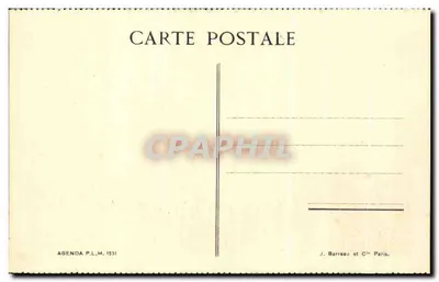 Prowansja — Martigues — Agenda P.L.M. 1931 — Rewers