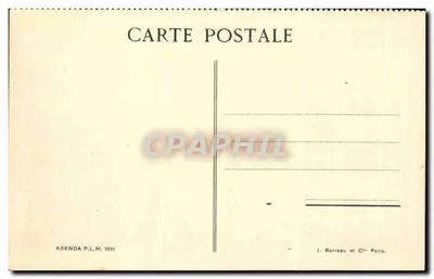 Córsega — Col de Vergio — Agenda P.L.M. 1931 — Verso