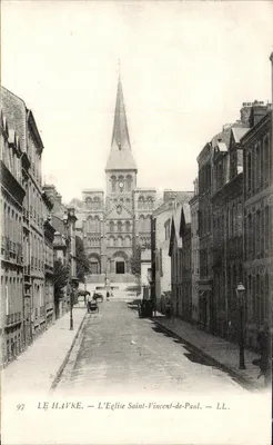Le Havre — A Igreja de São Vicente de Paulo — LL. n° 97