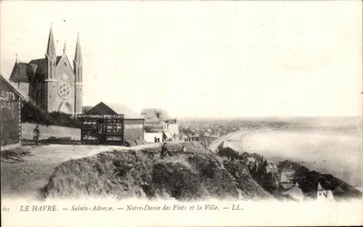 Le Havre — Sainte-Adresse — Nossa Senhora dos Flutuantes e a Cidade — LL. — N°60