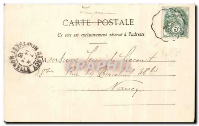 St-NICOLAS-DU-PORT — Visão tirada da rue Gambetta — A. Renauld, Editor, St-Nicolas-du-Port — Verso
