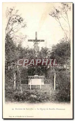 Environs de Saint-Pol — Le Champ de Bataille d'Azincourt — Imp. de l'Abeille de la Teronne