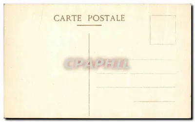 Stara pocztówka Chantilly Zamek — Rewers