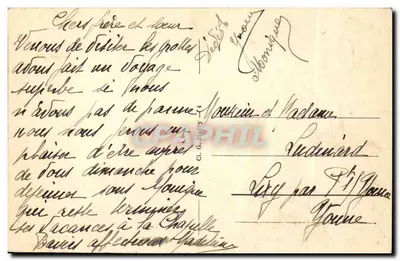 Arcy-sur-Cure — Uitzicht op de Cure genomen vanaf de brug — L. Ramos, Uitgever — Achterkant