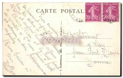 Ao redor de La Chaise-Dieu — Saint-Sauveur — J. Constefangeas, editor, n° 5291 — Verso