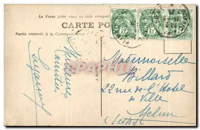 Préfailles (L.-Inf.) — A Pedra Perforada sob a luz da lua — Verso
