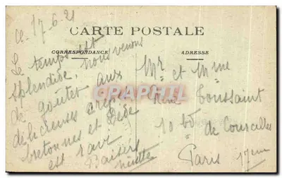 Tréveneuc (C.-du-N.) — Falaises de Saint-Marc, le Chatelet — J.-B. Barat, fot.-édit., St-Quay — Verso