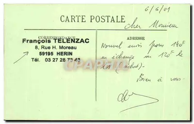 Dieppe — Skaliste wybrzeże i skały — LL, nr 218 — Rewers