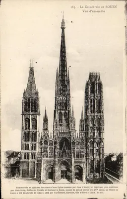 A Catedral de ROUEN — Vista geral — Editor desconhecido, n° 183