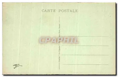 Rouen — A Grande Relógio — Editor impressor não identificado, número de série 458 — Verso