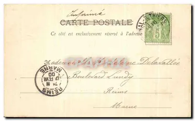 Epinal, de brug Carnot — Industriële School — J. Armand-Boogé, uitgave Epinal — Achterkant