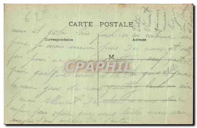 Arras — Het Stadhuis, algemene uitzicht — Uitgever Peron, n° 186 — Achterkant