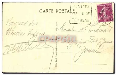 Lac Blanc — Rochas pitorescas — Editor Louis Scandella, n° 1227 c — Verso