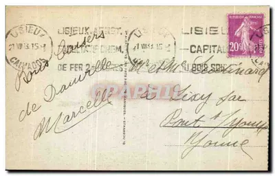 Deauville - A Praia Florida — editor anônimo, n° de série 162 — Verso