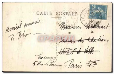 Puente-sur-Yonne — Asilo de Beaujeu — Ed. Rémy & A. Allard, Librería — Reverso