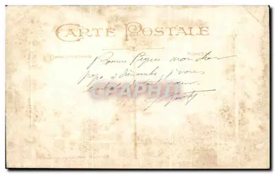 Sinos e pássaros — Feliz Páscoa — Carte Postale Paris N° 66 — Verso