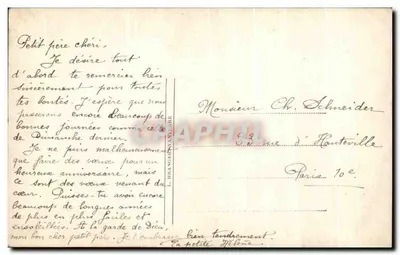 Buquê de rosas e flores — ave — editor Neurath & Phylogaute, n° 3584 — Verso