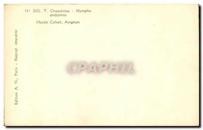 Ninfas dormindo — T. Chassériau — Edição A. N., Paris — Verso