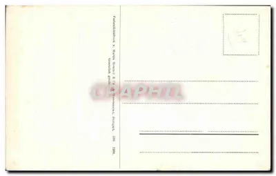 Nasturtiums — flores vermelhas e amarelas — editor: P. & C. W. Römer & Co, Stuttgart — Verso