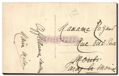 Jovem mulher com ovos decorativos — carta postal n°722 — editor não identificado — Verso
