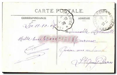 Rozbita butelka — Puis Fleurette opowiedziała mu. — Dimi-Dromure A. Dregger Frères — Rewers