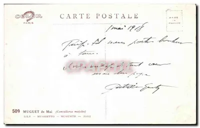 Bouquet de muguet — editor Color Paris, n°509 — Reverso